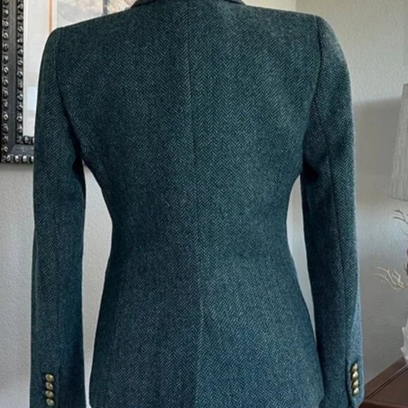 J.Crew herringbone wool blazer size 0 - Picture 5 of 6